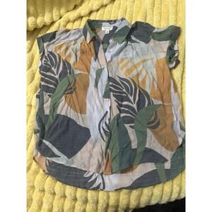 Women’s Linen Tropical Blouse Tamara H Size Small / Medium